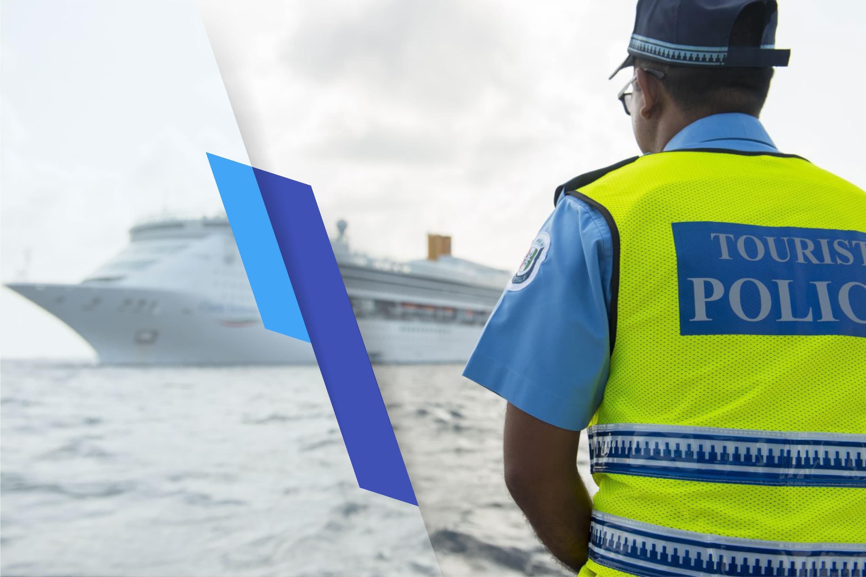 Tourist Police officers supporting visitors