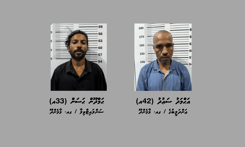 60،000 އަށްވުރެ ގިނަ ރުފިޔާގެ އަގުހުރި ތަކެތި ވަގަށްނެގިކަމުގެ ތުހުމަތުގައި ގއ. މާމެންދޫއިން ދެ މީހުން ހައްޔަރުކޮށްފި