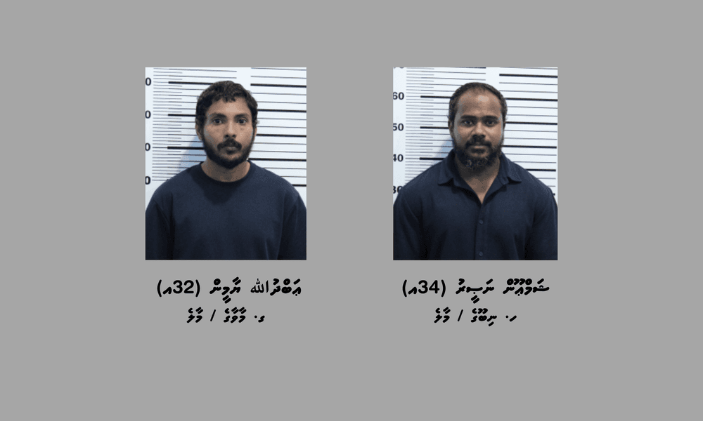 ކުރިއަރ ސަރވިސް މެދުވެރިކޮށް ރާއްޖެއަށް މަސްތުވާތަކެތި އެތެރެކުރިކަމުގެ ތުހުމަތުގައި ދެމީހަކު ހައްޔަރުކޮށްފި
