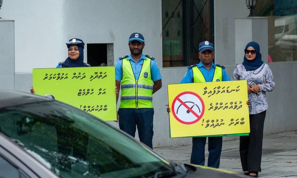 ހުޅުމާލެ ޓްރެފިކް ފުލުހުން "ސައިލެންޓް ޑްރިލް" އެއް ބާއްވައިފި